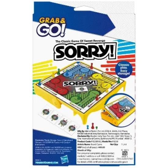 Sorry! Grab and Go Game image {5}