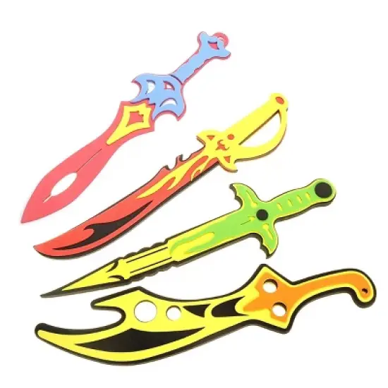 Insten 8 Pack Foam Swords Playset, Pretend Toy Weapons for Kids image {4}