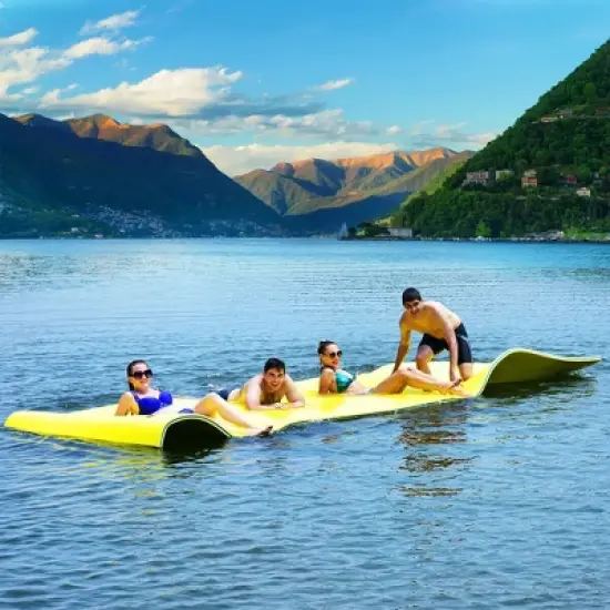 3 Layer Floating  Water Pad Foam Mat Water Recreation Relaxing 18' x 6' image {11}