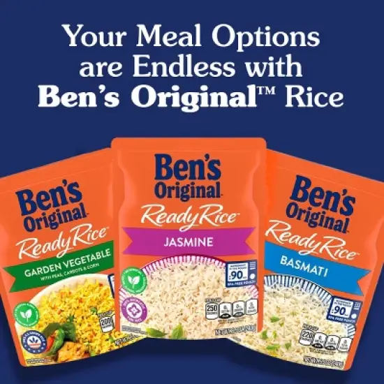 Ben's Original Ready Rice White Rice Microwavable Pouch - 8.8oz image {5}