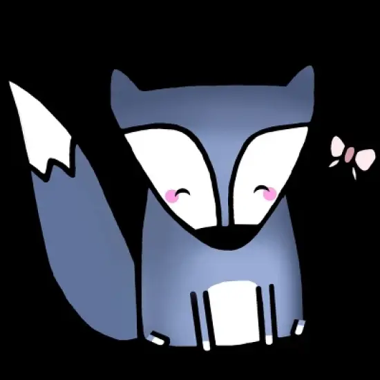 Junior's Design By Humans Little Fox & Friend By staceyroman T-Shirt image {1}