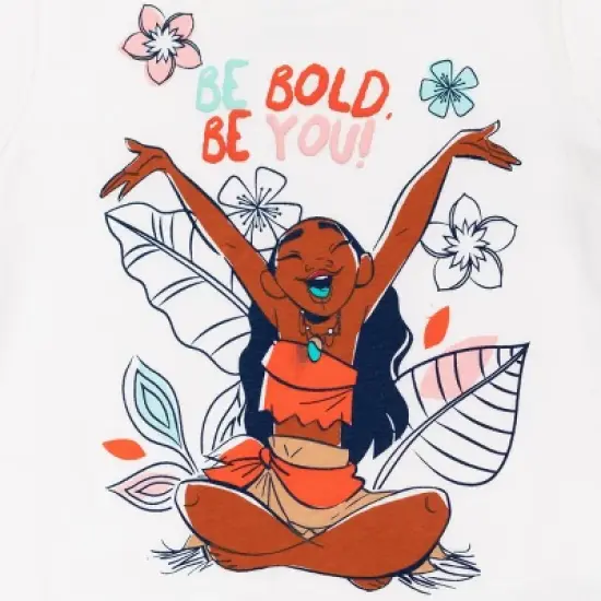 Disney Princess Moana Baby Girls 3 Pack Graphic T-Shirt Pink/White/Blue  image {4}