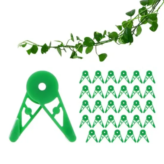 Unique Bargains Durable Plastic Adjustable Weather Resistant Plant Clips image {6}