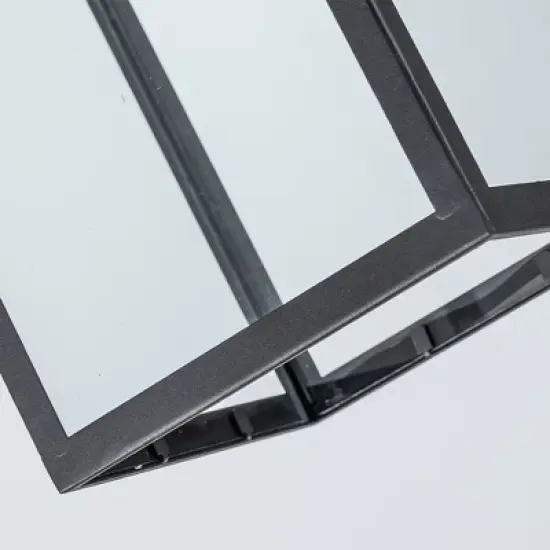 ALOADECOR 1 Light Black Dusk to Dawn Sensor Outdoor Wall Lantern Coach Sconces Light with Clear Glass and built-in GFCI Outlets image {10}