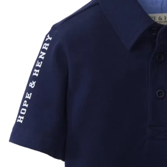 Hope & Henry Boys' Athletic Jersey Polo, Kids image {2}