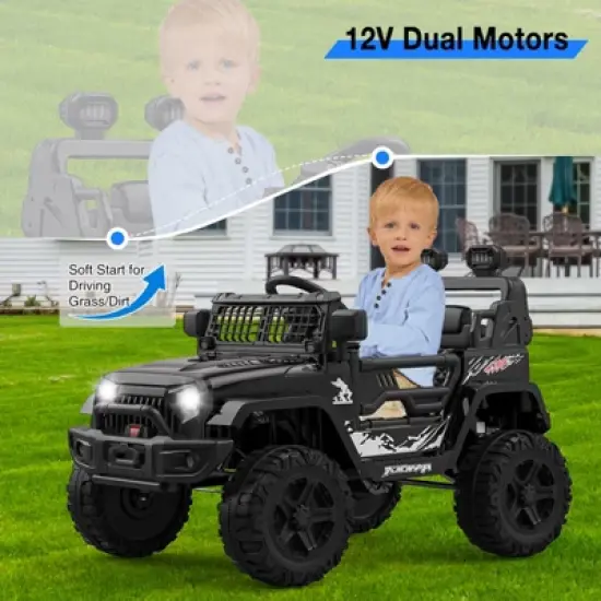 12V Electric Ride Car for Kids with Remote Control, Ride Toy for Boys Girls Ages 3+ image {4}