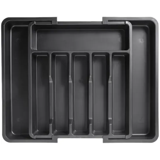 Expandable Silverware and Utensil Drawer Organizer with 8 Compartments - Space-Saving Silverware Kitchen Storage Solution, Expandable Drawer Organizer image {8}