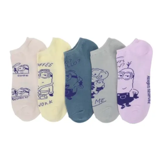Despicable Me Minions Coffee Break Women's 5-Pair Ankle Socks image {7}