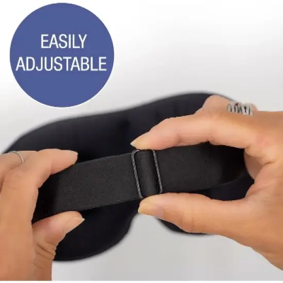 DMI Contoured Cloud Rejuvenation Sleep Mask | Zero Pressure | Game-Changing Comfort | 3D Eye Masks for Sleep | Adjustable Strap, Breathable & Soft, image {3}