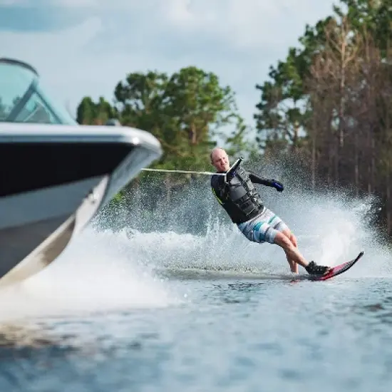 O'Brien Watersports Men's Comfortable Breathable Flex V-Back Lightweight Safety Life Jacket, Orange, Size Medium image {3}