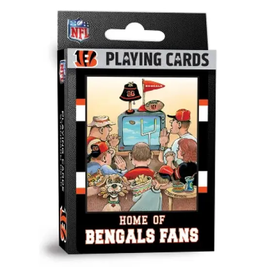 MasterPieces Officially Licensed NFL Cincinnati Bengals Fan Deck Playing Cards - 54 Card Deck image {1}