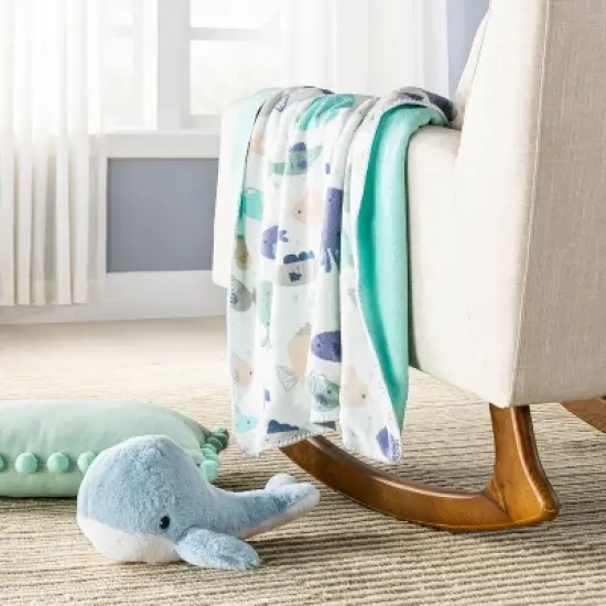 Plush Baby Blanket - Fish - Cloud Island&trade; image {1}
