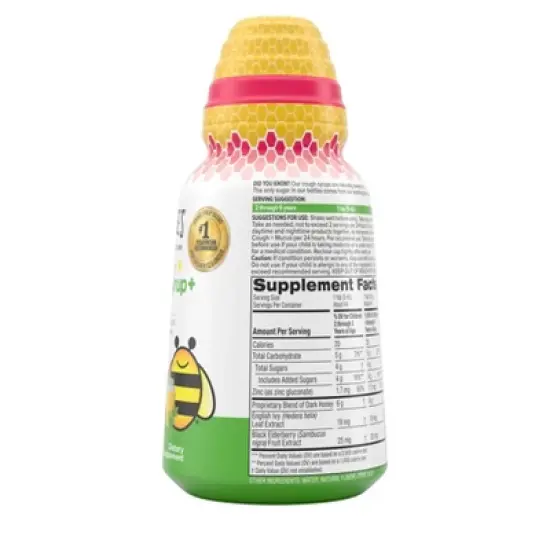 Zarbee's Naturals Kids' Cough + Mucus Daytime Syrup - Mixed Berry - 8 fl oz image {8}