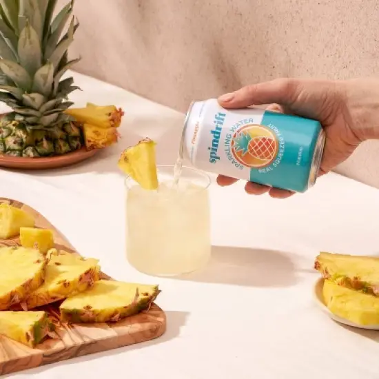 Spindrift Pineapple Sparkling Water - 8pk/12 fl oz Cans image {4}