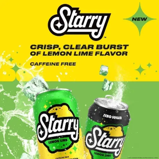 Starry Lemon Lime Soda - 12pk/12 fl oz Cans image {2}