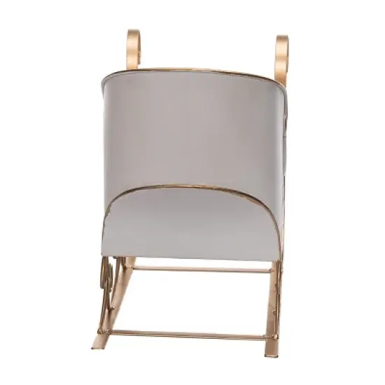 Transpac 16.06 Inch Multicolor Metal Christmas Sled Decorative Object for Holiday Home Decor image {2}