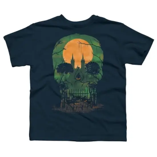 Boy's Design By Humans Skull Grave By designpro44 T-Shirt image {5}