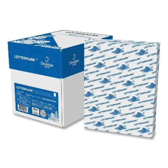 Domtar Lettermark Custom Cut-Sheet Copy Paper 92 Bright Micro-Perforated Every 3.66" 20lb 8.5 x 11 image {1}