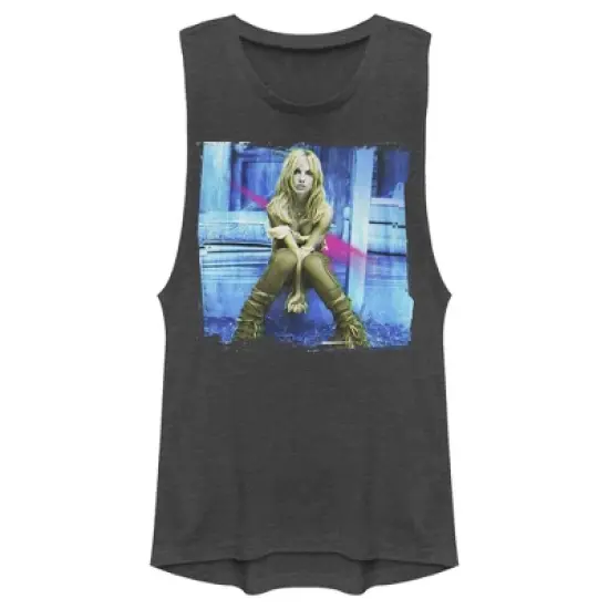 Junior's Britney Spears Self-Titled Album Festival Muscle Tee image {3}