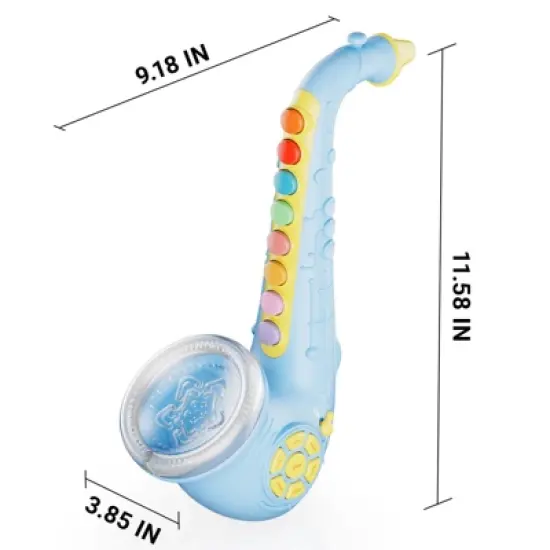 Contixo KT1 Saxophone Toy, Blue Digital Saxaboom Gift for Toddlers Kids image {3}