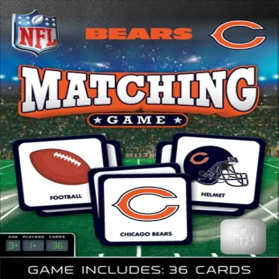 MasterPieces Officially Licensed NFL Chicago Bears Matching Game for Kids and Families image {1}