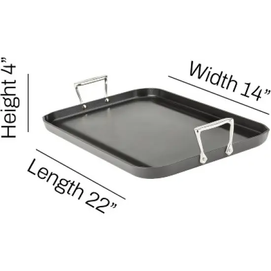 All-Clad HA1 Hard Anodized Nonstick Griddle 13x20 Inch image {1}