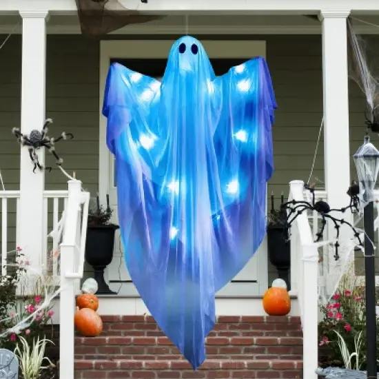 Joyfy Halloween Hanging Ghost Outdoor Decoration, 47&rdquo; LED Light Hanging Ghost Halloween Hanging Decoration for Indoor Outdoor Party Decor image {2}