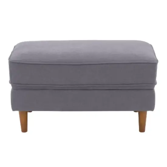 Mulberry Fabric Upholstered Modern Ottoman - CorLiving image {9}