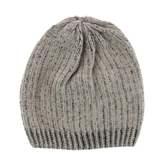 CTM Men's Ribbed Knit Mixed Wool Beanie image {4}