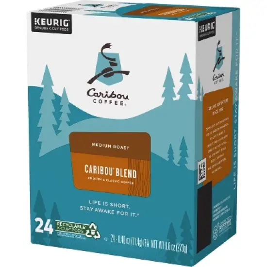 Caribou Coffee Caribou Blend Medium Roast Keurig K-Cup Coffee Pods image {7}