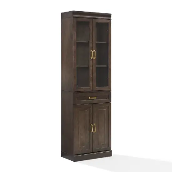 Crosley 78" Stanton Glass Door Kitchen Storage Pantry Cabinet image {14}