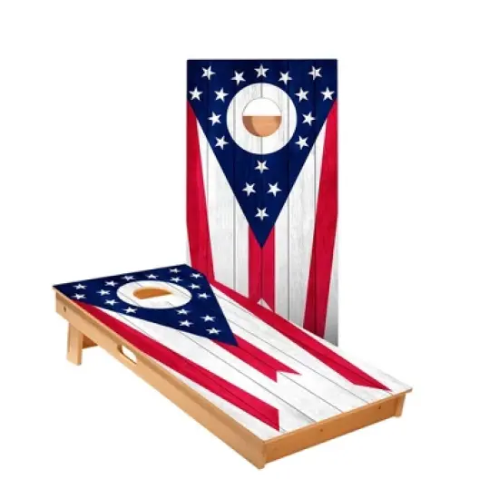 Skip's Garage | Ohio Flag Cornhole Boards - ACA Star Series image {3}