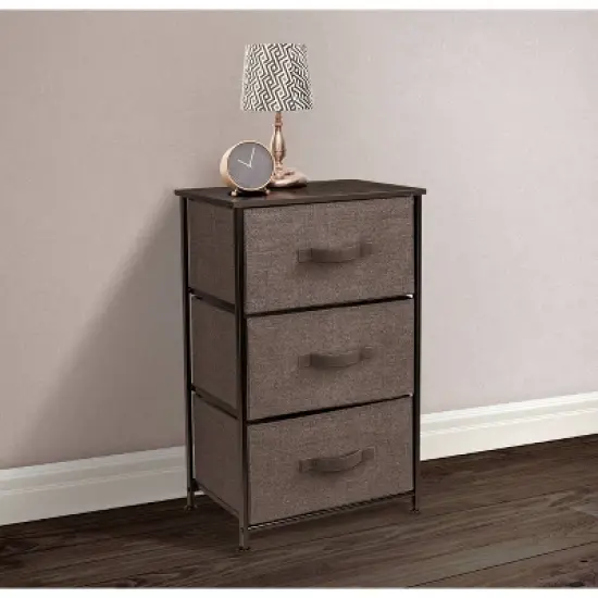 Sorbus Nightstand with Drawers for Home Bedroom and More Brown image {2}