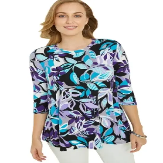 Jessica London Women&rsquo;s Plus Size Swing Tunic image {6}