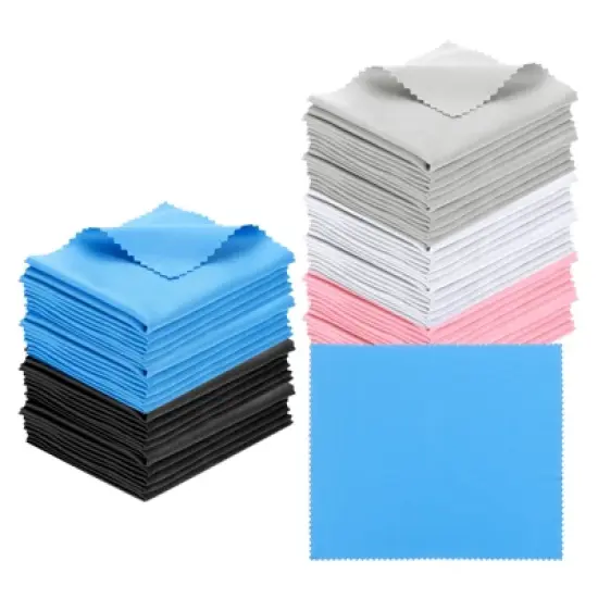 Unique Bargains Microfiber Soft Portable Lightweight Cleaning Cloth 50 Pcs image {3}