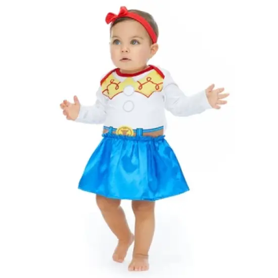 Disney Pixar Toy Story Jessie Halloween Baby Girls Cosplay Dress and Headband Newborn to Infant  image {1}