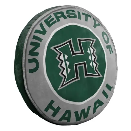 15" NCAA Hawaii Rainbow Warriors Cloud Pillow: Sports Team Logo Plush image {4}