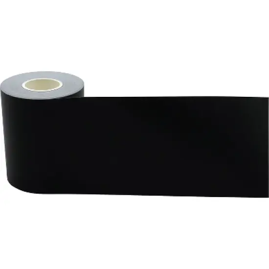 Teacher Created Resources Straight Rolled Border Trim 3" x 50' Black Solid 3/Pack (TCR8925-3) image {1}