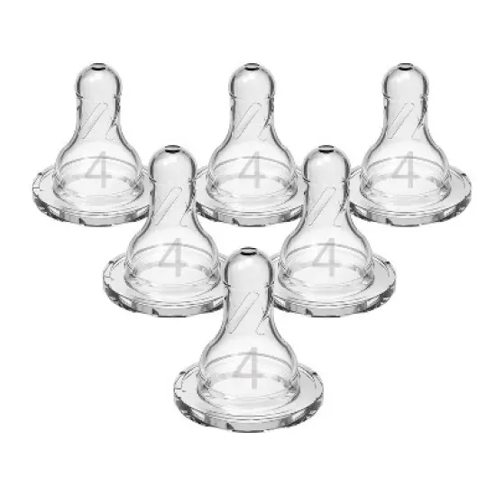 Dr. Brown's Level 4 Narrow Baby Bottle Silicone Nipple - Fast Flow, 6pk - 9m+ image {15}