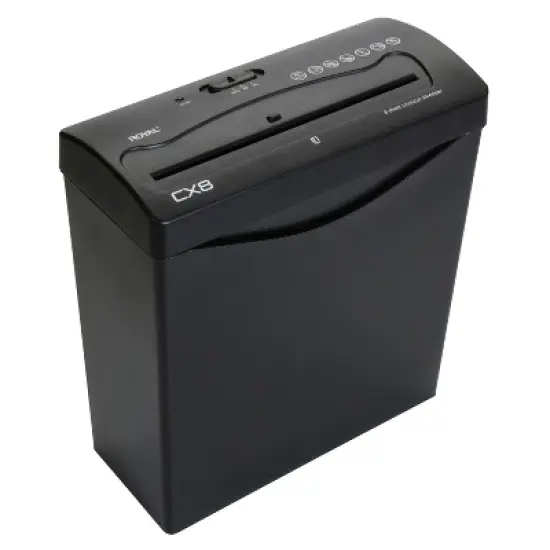 Royal&reg; CX8 8-Sheet Crosscut Shredder with Basket in Black image {11}