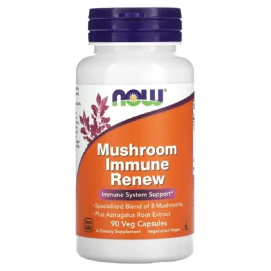 NOW Foods Mushroom Immune Renew, 90 Veg Capsules image {4}