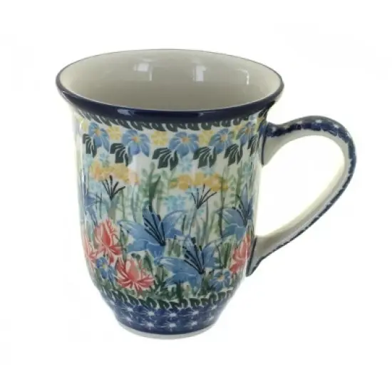 Blue Rose Polish Pottery 826 Ceramika Artystyczna Large Coffee Mug image {9}