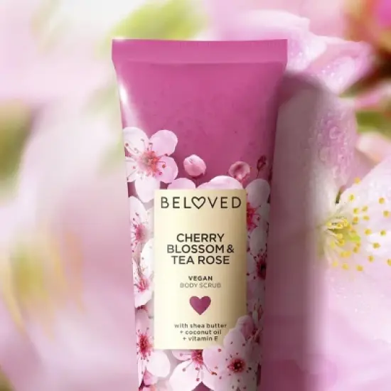 Beloved Cherry Blossom & Tea Rose Sugar Scrub - 8oz image {2}