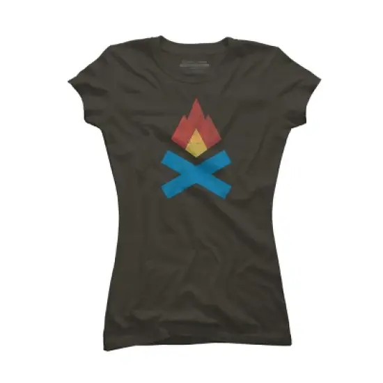 Junior's Design By Humans Campfire By elcorette T-Shirt image {6}