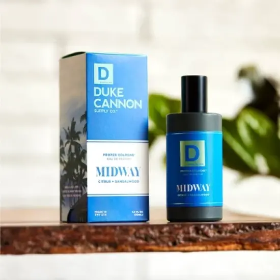 Duke Cannon Men's Midway Proper Cologne - Citrus & Sandalwood Cologne - Trial Size - 1.7 fl oz image {7}