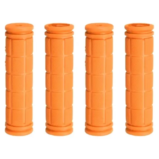 Unique Bargains Rubber Non-Slip Mushroom Bike Fit 7/8" Handlebar Grips 4.53" 2 Pairs image {8}