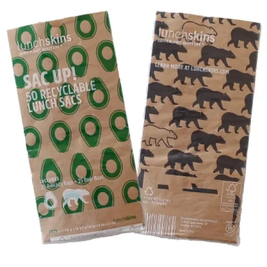 Lunchskins Recyclable Paper Lunch Sacs - 50ct (Variety Pack) image {1}