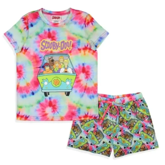 Scooby-Doo Girls' Characters The Gang Mystery Machine Pajama Set Shorts Multicolored image {6}