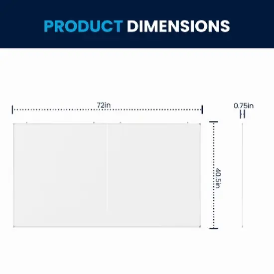 Flash Furniture HERCULES Commercial Whiteboard, Aluminum Magnetic Dry Erase Board with Wall Mount, Marker Tray, Eraser, 3 Markers, 6 Magnets image {15}
