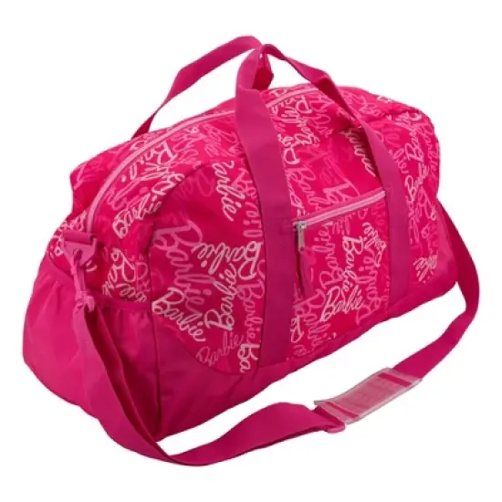 Barbie Duffle Bag, 16 inch Travel Sleepover Weekender Bag for Girls, Purple Dance Bag image {1}